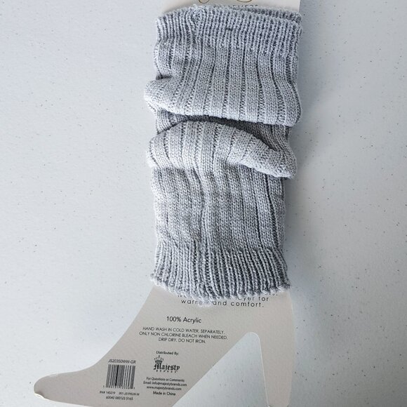 Jessica Simpson Leg Warmers in Knit Gray - Picture 2 of 2